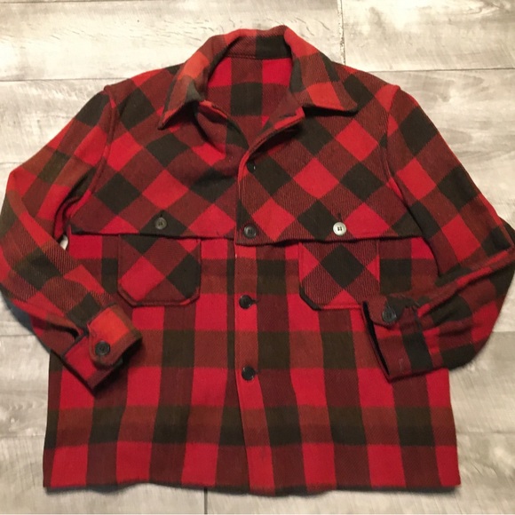 Chopper’s Farwest Garments Mackinaw Vtg Wool Cruiser Field Jacket Men's Sz Large - Picture 1 of 14